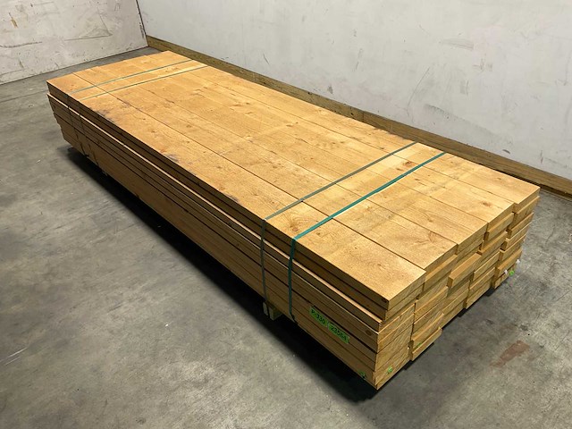 Vuren balk geschaafd - 300x19,5x4,4 cm (49x) - afbeelding 1 van  8