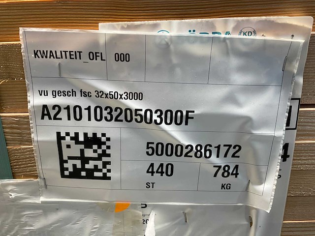 Vuren balk geschaafd - 300x4,5x3 cm (200x) - afbeelding 6 van  7