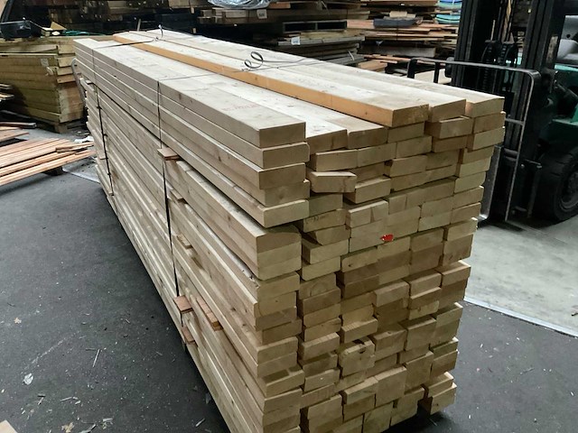 Vuren balk geschaafd - 325x12x4,5 cm (38x) - afbeelding 2 van  5