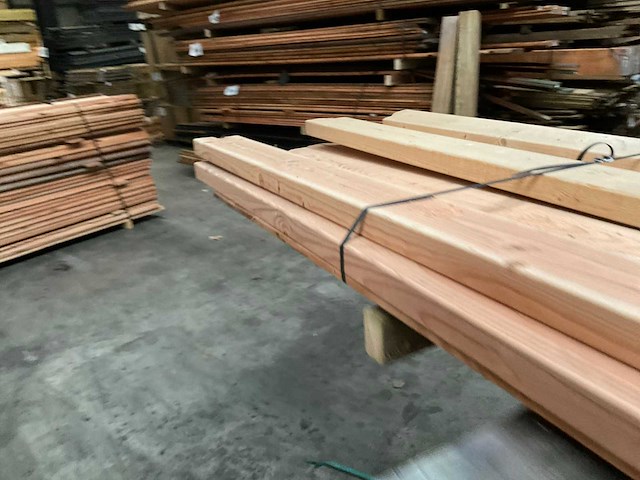 Vuren balk geschaafd - 330x12x4,5 cm (9x) - afbeelding 3 van  7