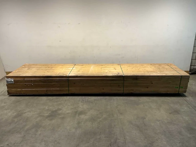 Vuren balk geschaafd - 480x23,5x3,8 cm (23x) - afbeelding 2 van  7