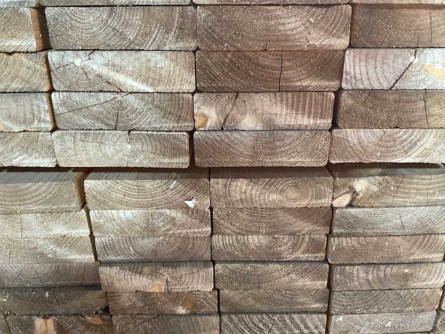 Vuren balk geschaafd - 510x14x3,8 cm (25x) - afbeelding 6 van  7