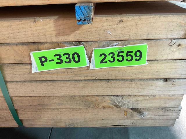 Vuren balk geschaafd - 510x14x3,8 cm (25x) - afbeelding 7 van  7