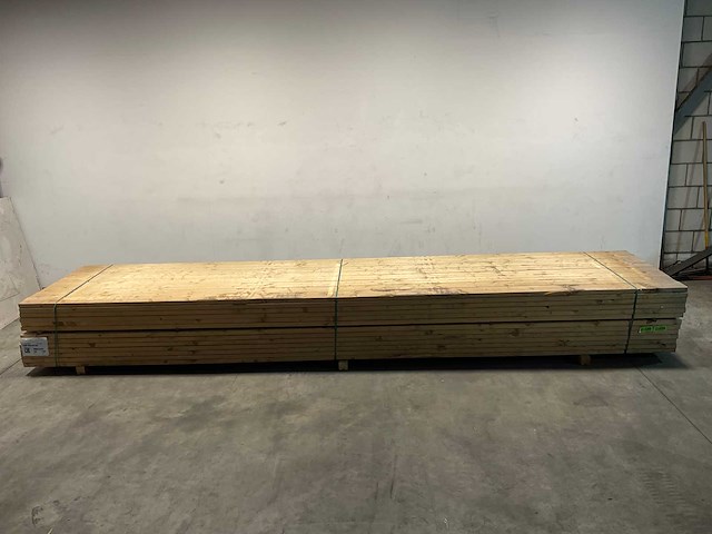 Vuren balk geschaafd - 510x14x3,8 cm (25x) - afbeelding 2 van  7