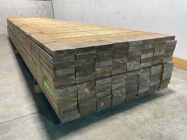 Vuren balk geschaafd - 510x14x3,8 cm (25x) - afbeelding 5 van  6