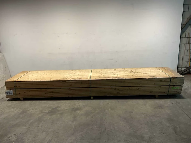 Vuren balk geschaafd - 510x14x3,8 cm (25x) - afbeelding 2 van  7