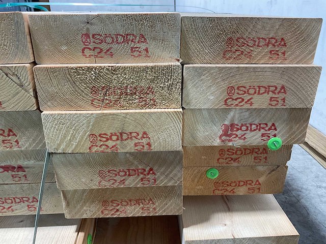 Vuren balk geschaafd - 510x22x7 cm (18x) - afbeelding 6 van  8