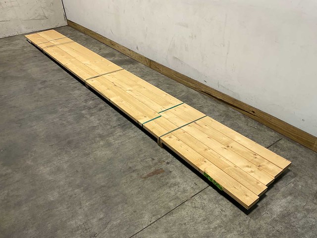 Vuren balk geschaafd - 540x12x3,8 cm (5x) - afbeelding 1 van  8