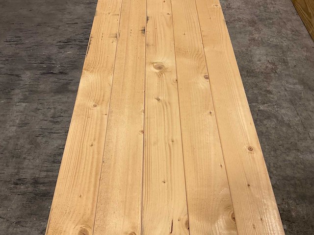 Vuren balk geschaafd - 540x12x3,8 cm (5x) - afbeelding 4 van  8