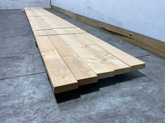 Vuren balk geschaafd - 540x12x3,8 cm (5x) - afbeelding 5 van  8
