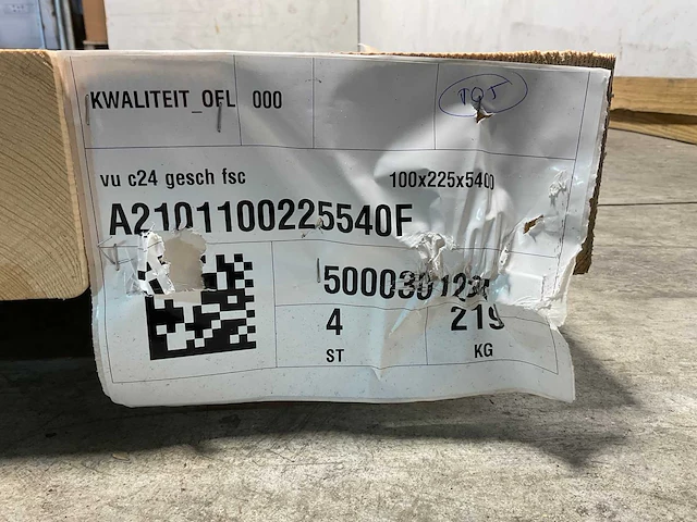 Vuren balk geschaafd - 540x22,5x10 cm (4x) - afbeelding 8 van  8
