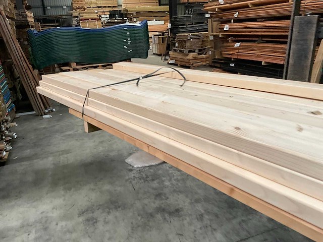 Vuren balk geschaafd 325x12x4,5 cm (19x) - afbeelding 4 van  10
