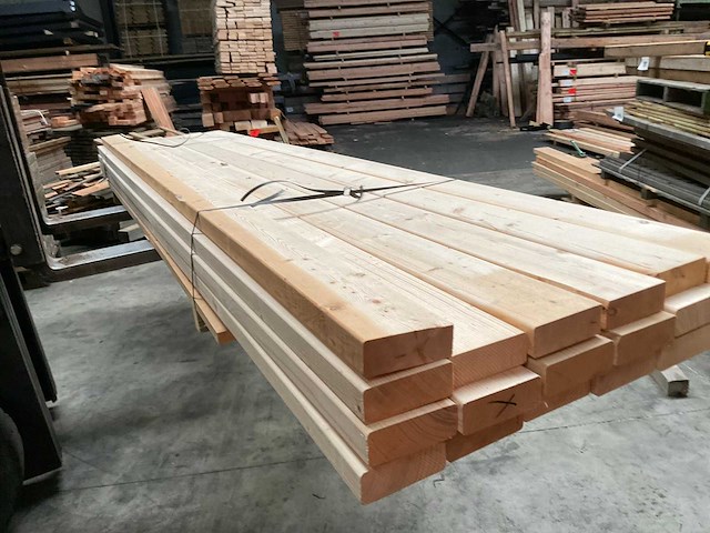 Vuren balk geschaafd 325x12x4,5 cm (19x) - afbeelding 9 van  10