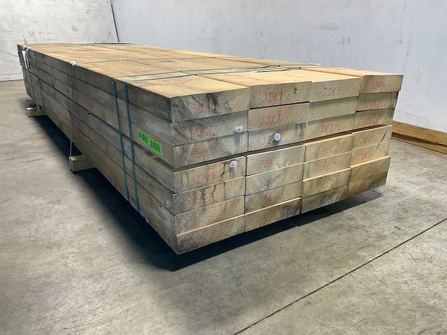 Vuren balk geschaafd 360x27x7 cm (15x) - afbeelding 6 van  8