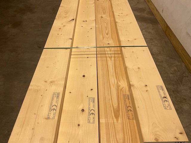 Vuren balk geschaafd 375x25x7,5 cm (18x) - afbeelding 3 van  7