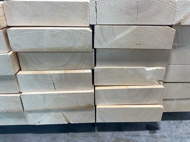 Vuren balk geschaafd 375x25x7,5 cm (26x) - afbeelding 6 van  7
