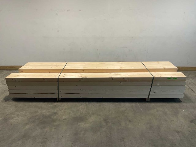Vuren balk geschaafd 375x27,5x10 cm (10x) - afbeelding 2 van  5