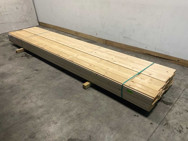 Vuren balk geschaafd 420x15x2 cm (73x) - afbeelding 1 van  7