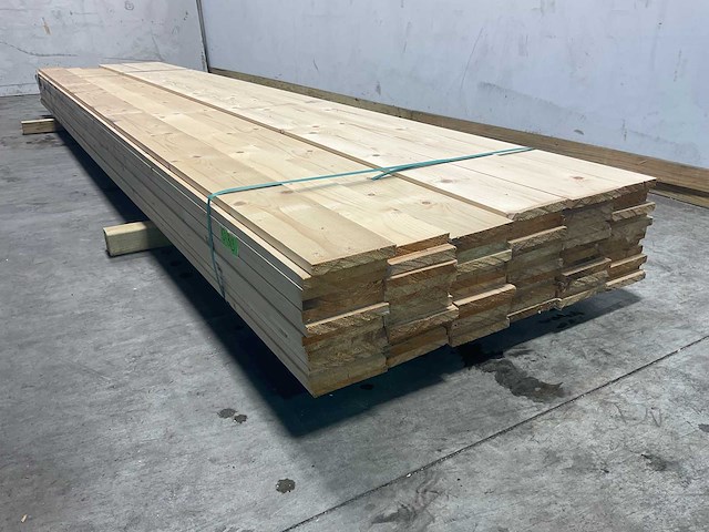 Vuren balk geschaafd 420x15x2 cm (73x) - afbeelding 3 van  4