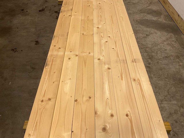 Vuren balk geschaafd 420x15x2 cm (73x) - afbeelding 1 van  3
