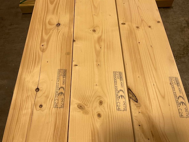 Vuren balk geschaafd 420x27,5x7,5 cm (3x) - afbeelding 3 van  7