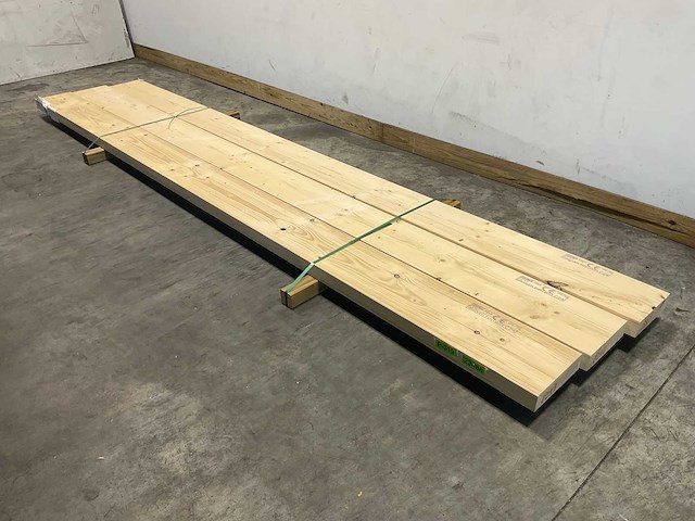 Vuren balk geschaafd 420x27,5x7,5 cm (3x) - afbeelding 1 van  7