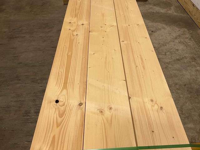 Vuren balk geschaafd 420x27,5x7,5 cm (3x) - afbeelding 4 van  7