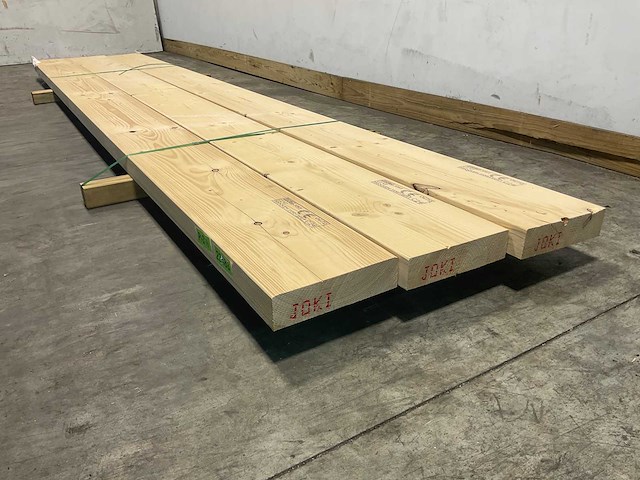 Vuren balk geschaafd 420x27,5x7,5 cm (3x) - afbeelding 5 van  7