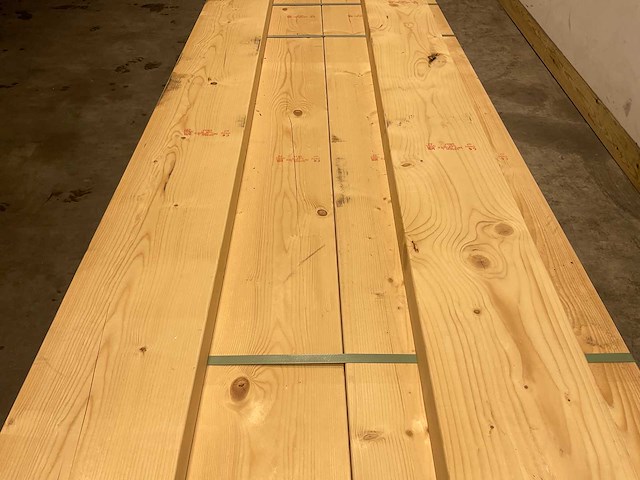 Vuren balk geschaafd 450x25x7,5 cm (9x) - afbeelding 4 van  7