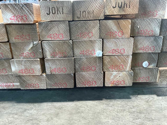 Vuren balk geschaafd 480x12,5x7,5 cm (40x) - afbeelding 7 van  7