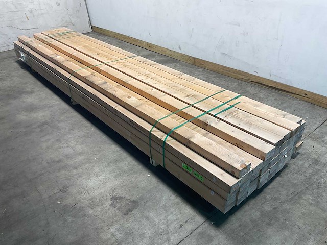 Vuren balk geschaafd 480x12,5x7,5 cm (40x) - afbeelding 1 van  2
