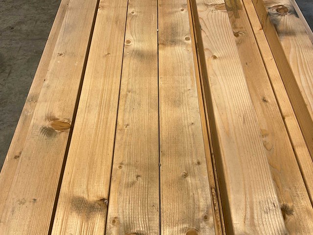 Vuren balk geschaafd 480x12,5x7,5 cm (40x) - afbeelding 2 van  2
