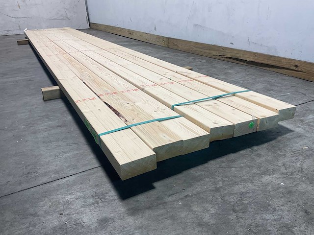 Vuren balk geschaafd 510x12,5x6,3 cm (7x) - afbeelding 5 van  7