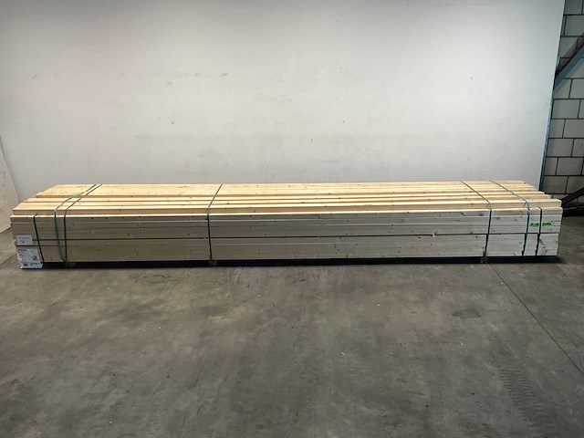 Vuren balk geschaafd 540x10x6,3 cm (43x) - afbeelding 3 van  7
