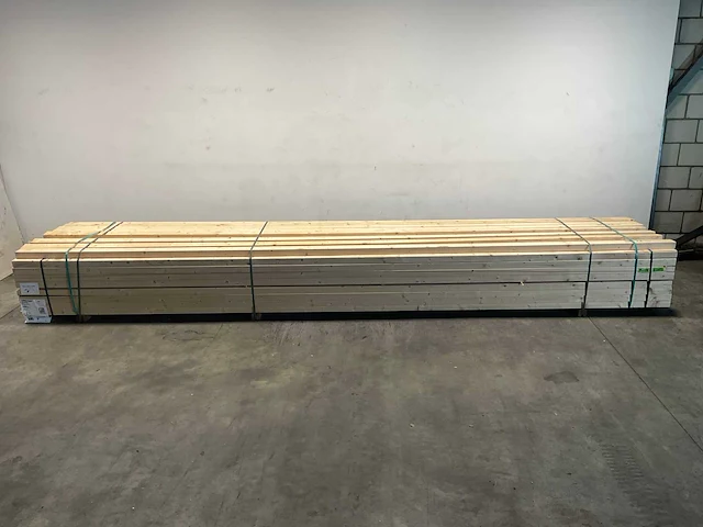 Vuren balk geschaafd 540x10x6,3 cm (43x) - afbeelding 2 van  7
