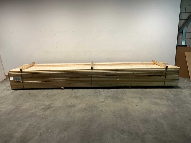 Vuren balk geschaafd 540x12x3,8 cm (28x) - afbeelding 2 van  6