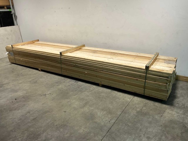 Vuren balk geschaafd 540x12x3,8 cm (58x) - afbeelding 1 van  6