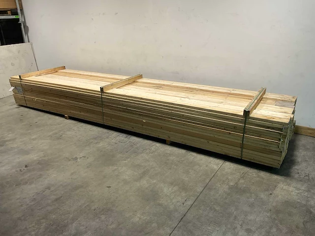 Vuren balk geschaafd 540x12x3,8 cm (58x) - afbeelding 1 van  6
