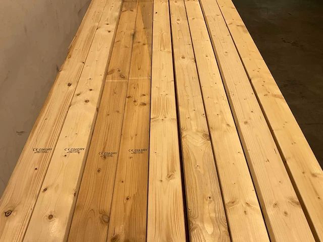 Vuren balk geschaafd 540x12x3,8 cm (58x) - afbeelding 4 van  6