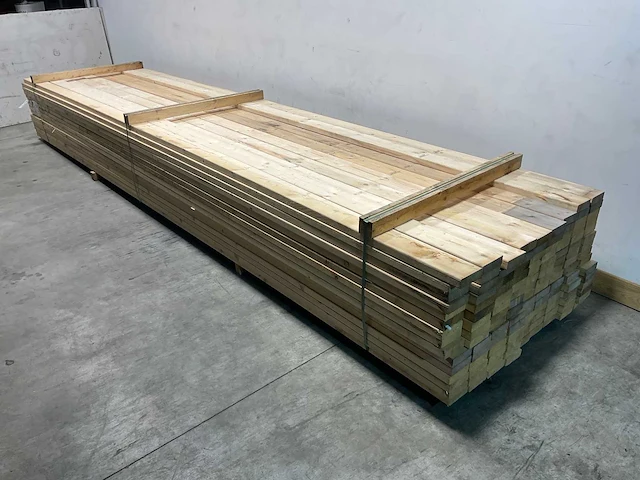 Vuren balk geschaafd 540x12x3,8 cm (58x) - afbeelding 5 van  6