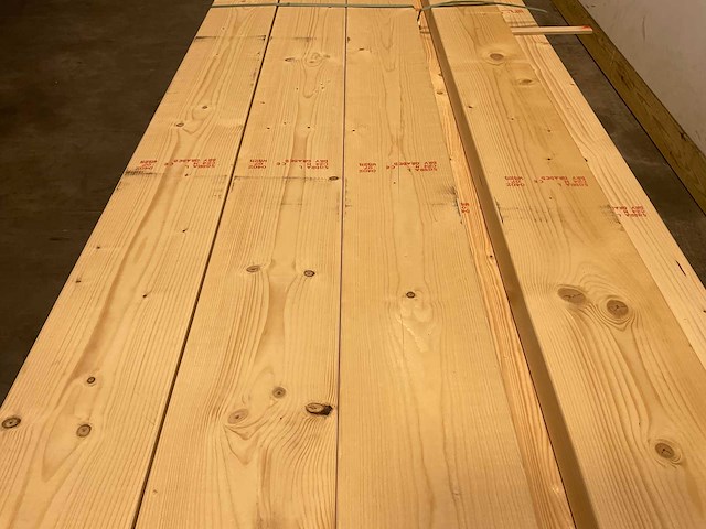 Vuren balk geschaafd 540x20x6,3 cm (18x) - afbeelding 3 van  7