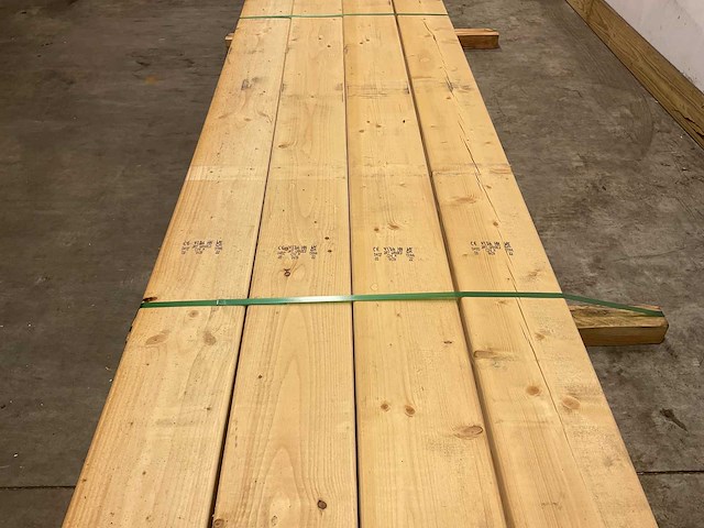 Vuren balk geschaafd 540x22,5x7,5 cm (4x) - afbeelding 3 van  7