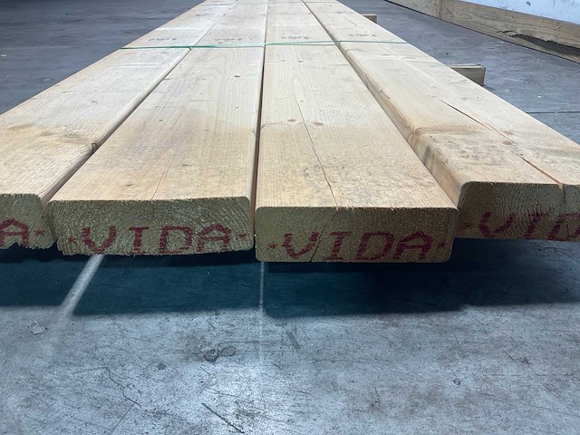 Vuren balk geschaafd 540x22,5x7,5 cm (4x) - afbeelding 6 van  7