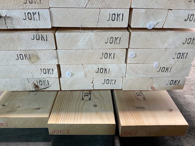 Vuren balk geschaafd 540x29,5x7 cm (10x) - afbeelding 6 van  7