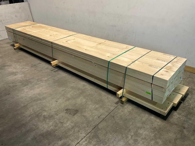 Vuren balk geschaafd 540x29,5x7 cm (10x) - afbeelding 1 van  7
