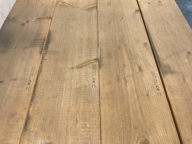 Vuren balk geschaafd 580x25x7,5 cm (7x) - afbeelding 3 van  5