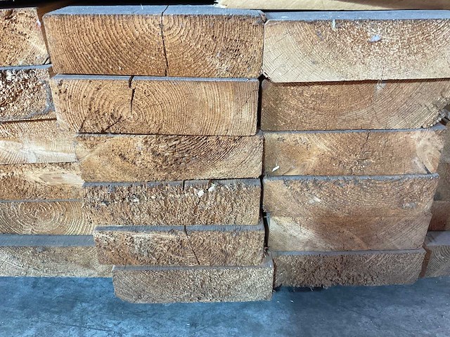 Vuren balk geschaafd 580x25x7,5 cm (7x) - afbeelding 6 van  7