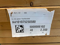 Vuren balk geschaafd 580x25x7,5 cm (7x) - afbeelding 7 van  7