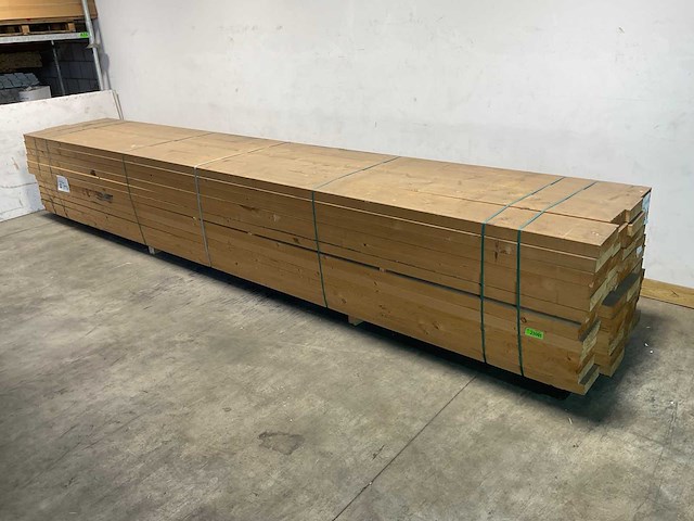 Vuren balk geschaafd 580x25x7,5 cm (7x) - afbeelding 1 van  3