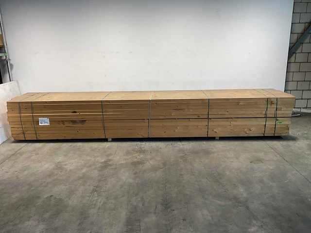 Vuren balk geschaafd 580x25x7,5 cm (7x) - afbeelding 2 van  8